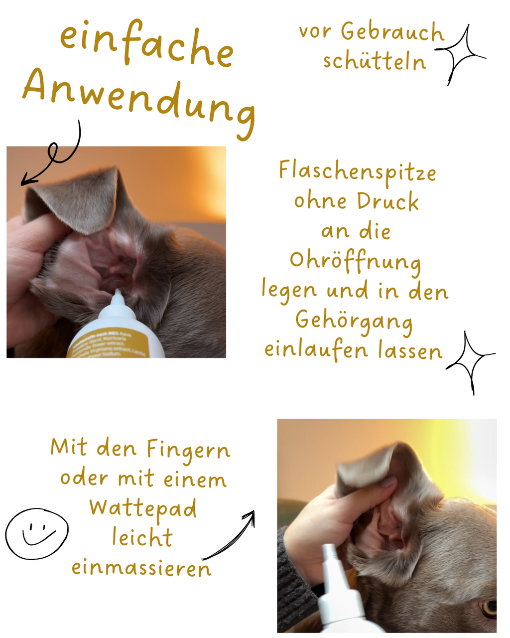 Riolino PureEars– Sanfte Reinigung für empfindliche Ohren - TierVita