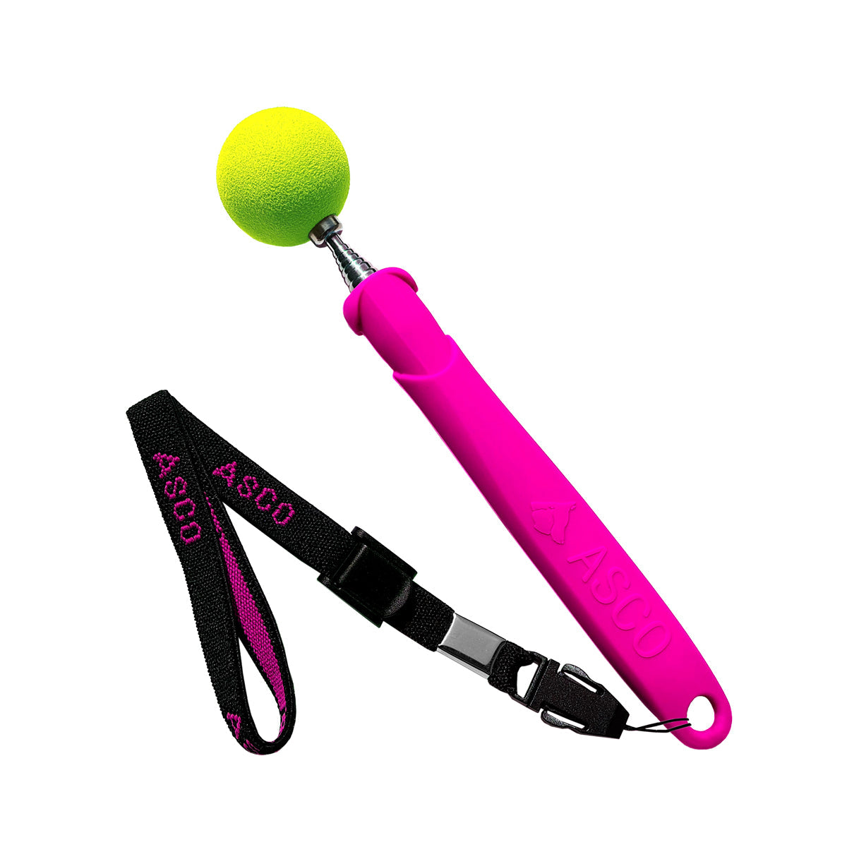 ASCO Target Stick - Target Stab für Hunde Katzen Targettraining - Targetstick ausziehbar mit Softball - Edelstahl Targetstab mit Teleskopfunktion - TierVita