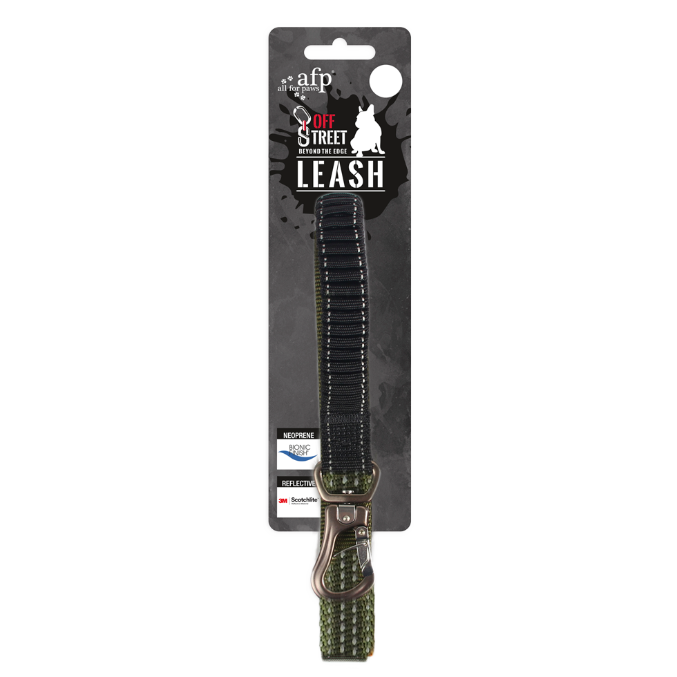 AFP Off Street - Dog Leash Olivgrün S