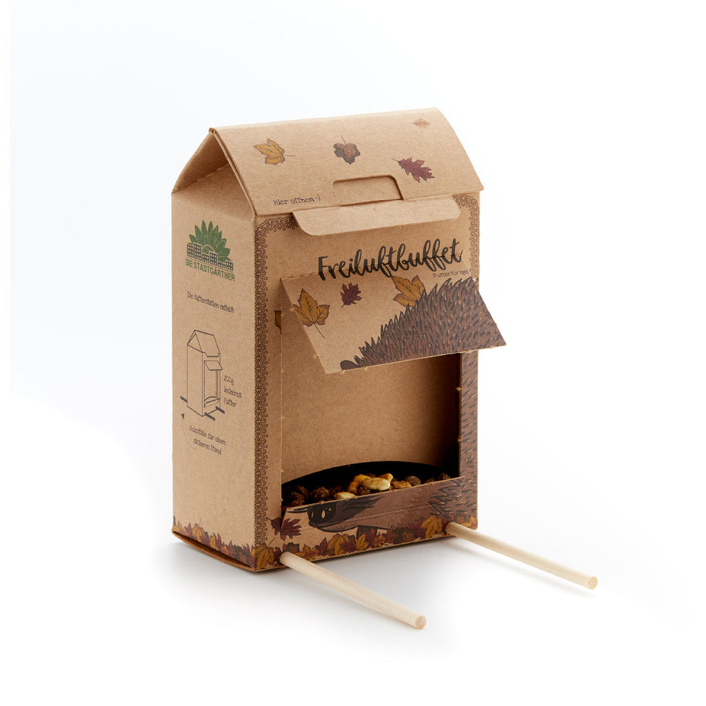 Freiluftbuffet für Igel - TierVita