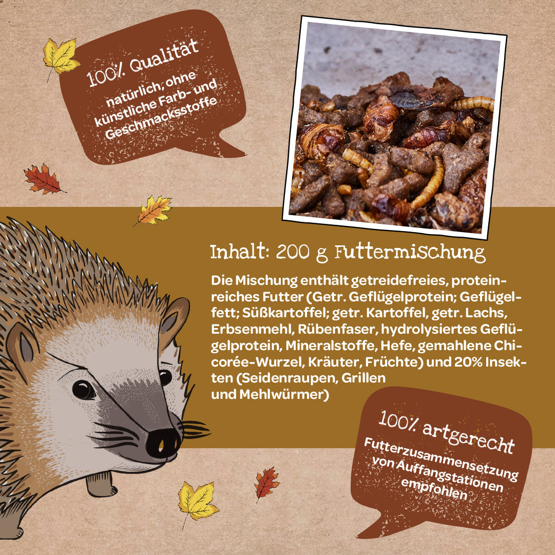 Freiluftbuffet für Igel - TierVita