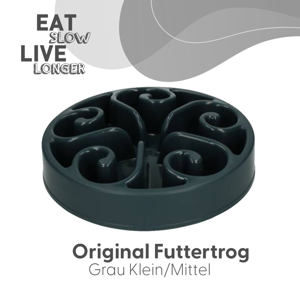 Eat Slow Live Longer Original Grau S