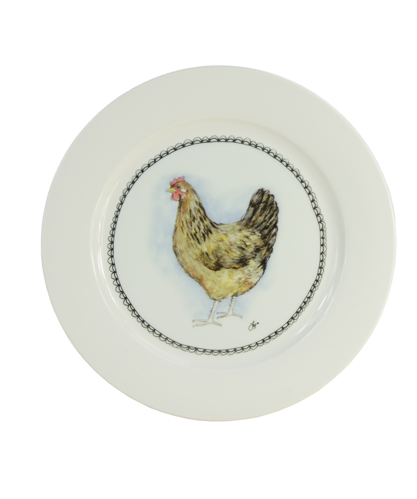 HofundZoo Frühstücksteller Huhn
