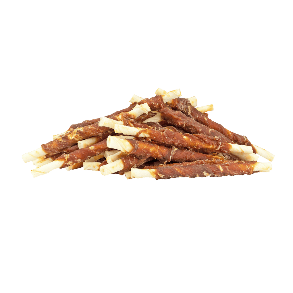 Braaaf Rawhide Roll Sticks Ente - 30 St.