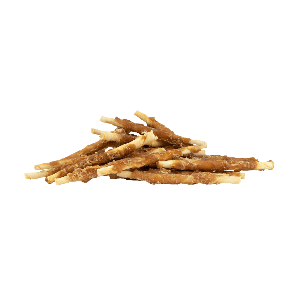 Braaaf Rawhide Roll Sticks Huhn - 30 St.