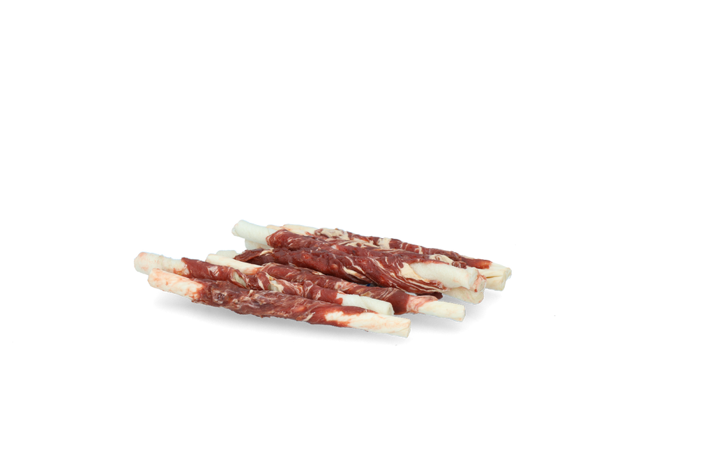 Braaaf Rawhide Roll Sticks Lamm & Fisch - 8 St.