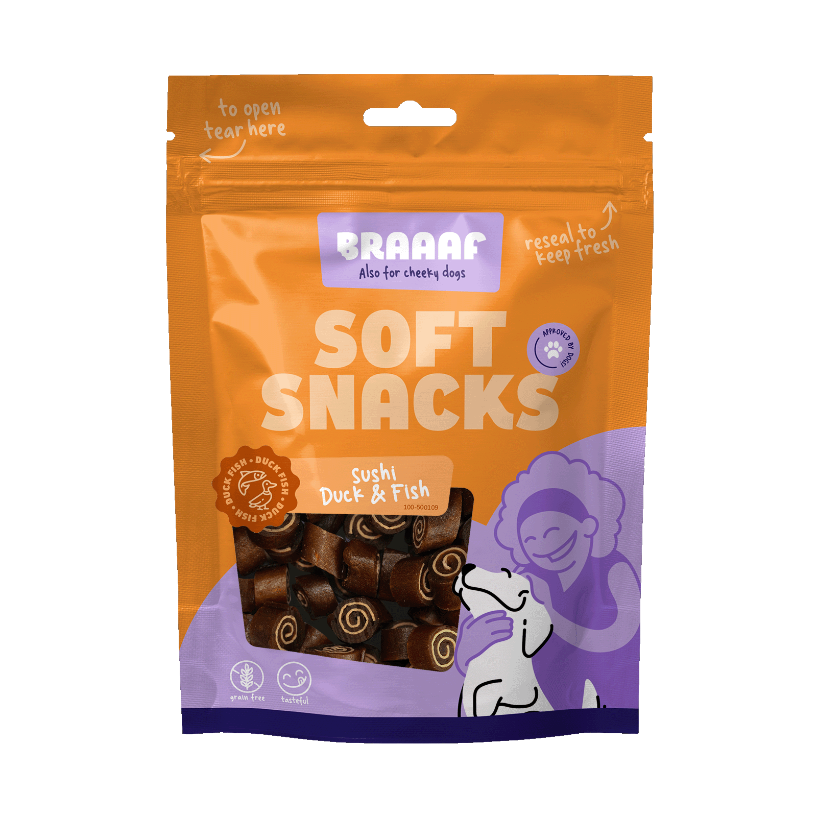 Braaaf Soft Snack Sushi - Ente & Fisch