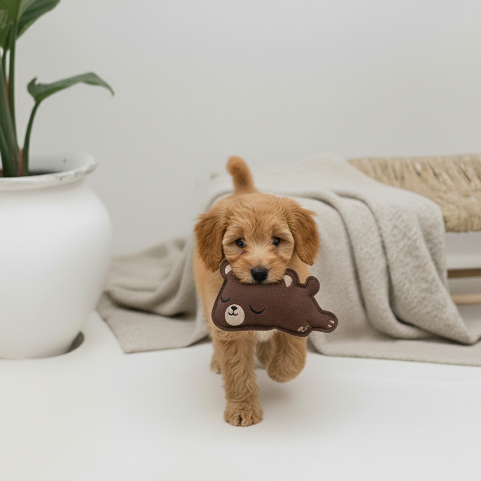 BUDDY. Hundespielzeug aus Leder "Kleiner Bär" - TierVita