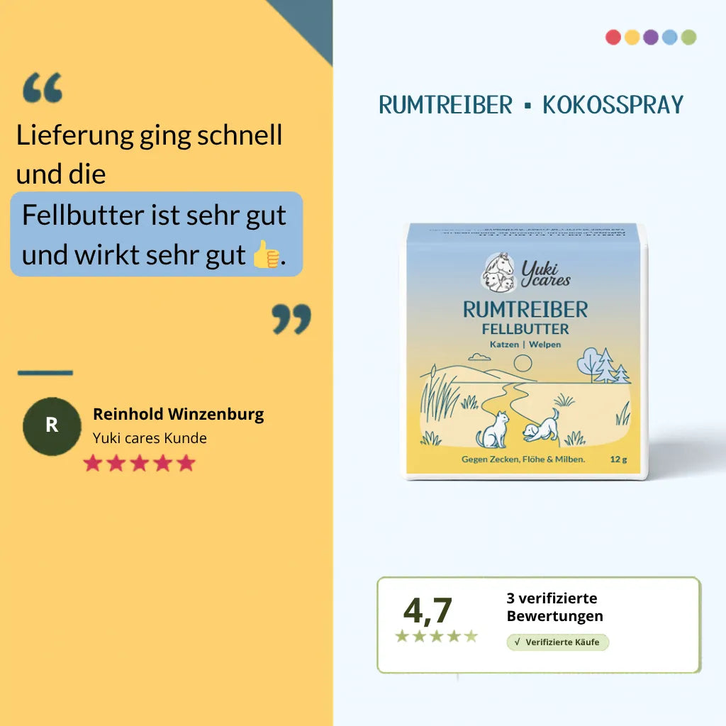 Fellbutter Rumtreiber gegen Zecken & Flöhe