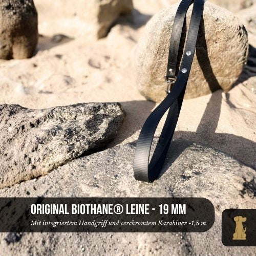 Hundeleine UM'S ECK (1,50 m) aus BioThane®/POP - Band