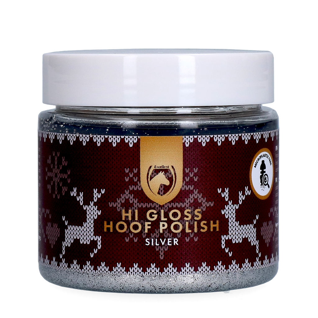 Excellent Horse Christmas Hi Gloss Hoof Polish Silber 150 ml