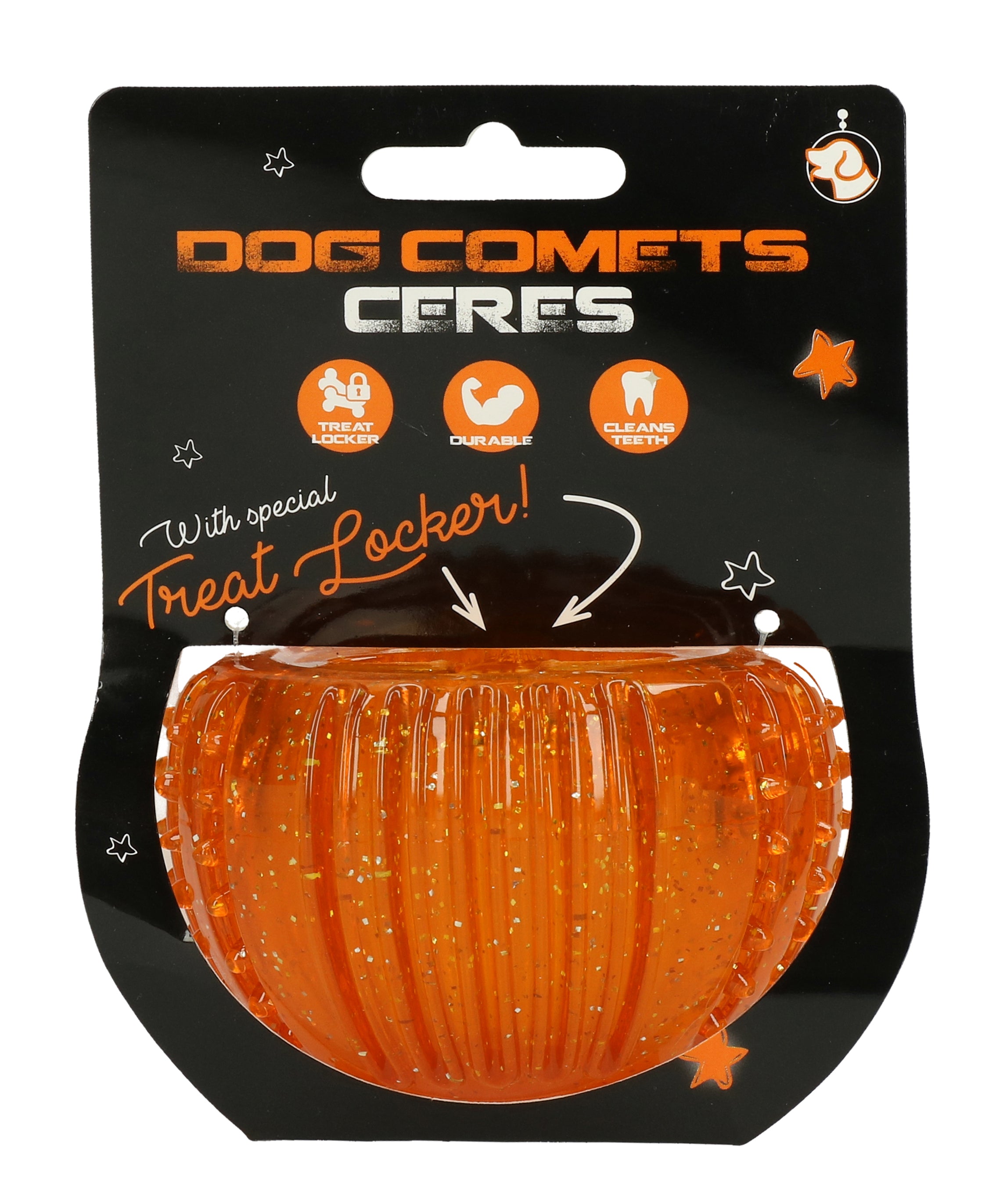 Dog Comets Treat Locker Orange