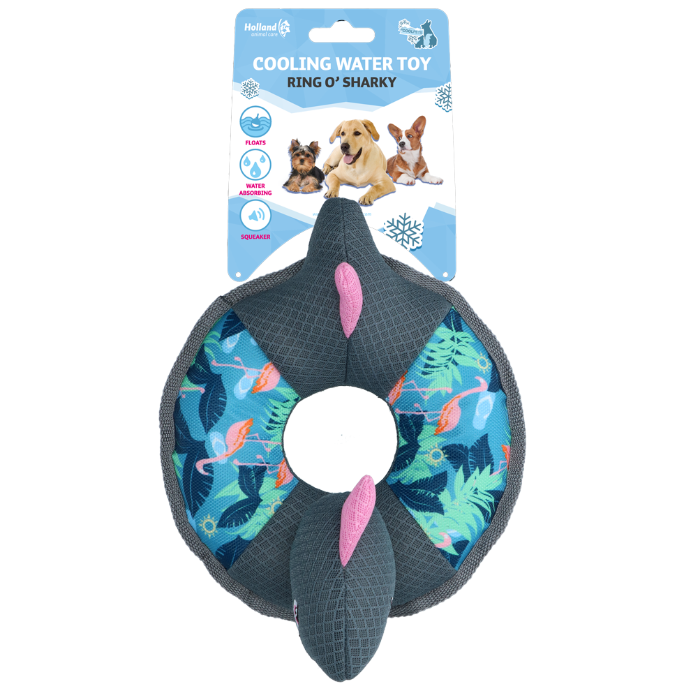 CoolPets Ring O' Flamingo – Kühlendes Hundespielzeug für den Sommer