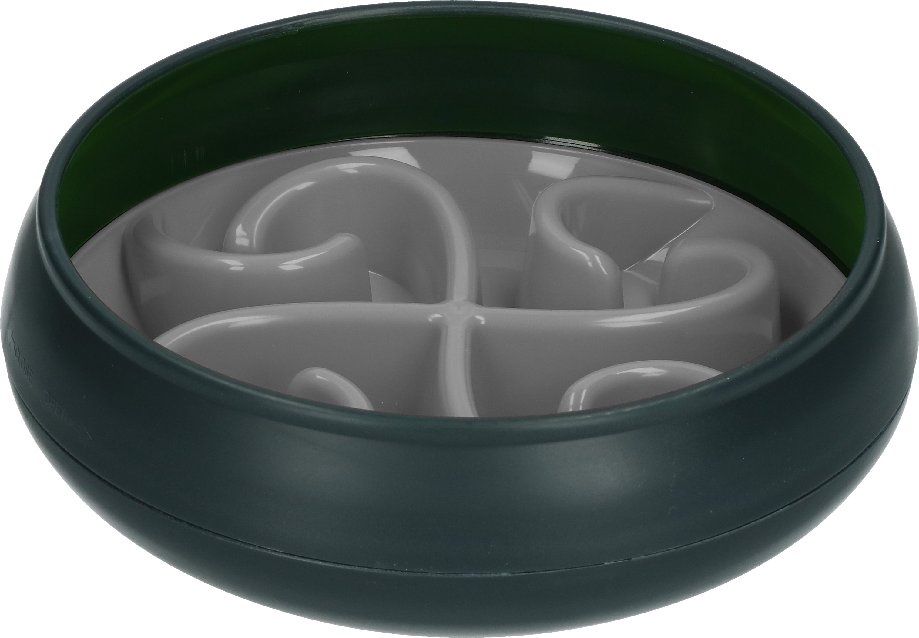 Eat Slow Live Longer Tumble Feeder Grau