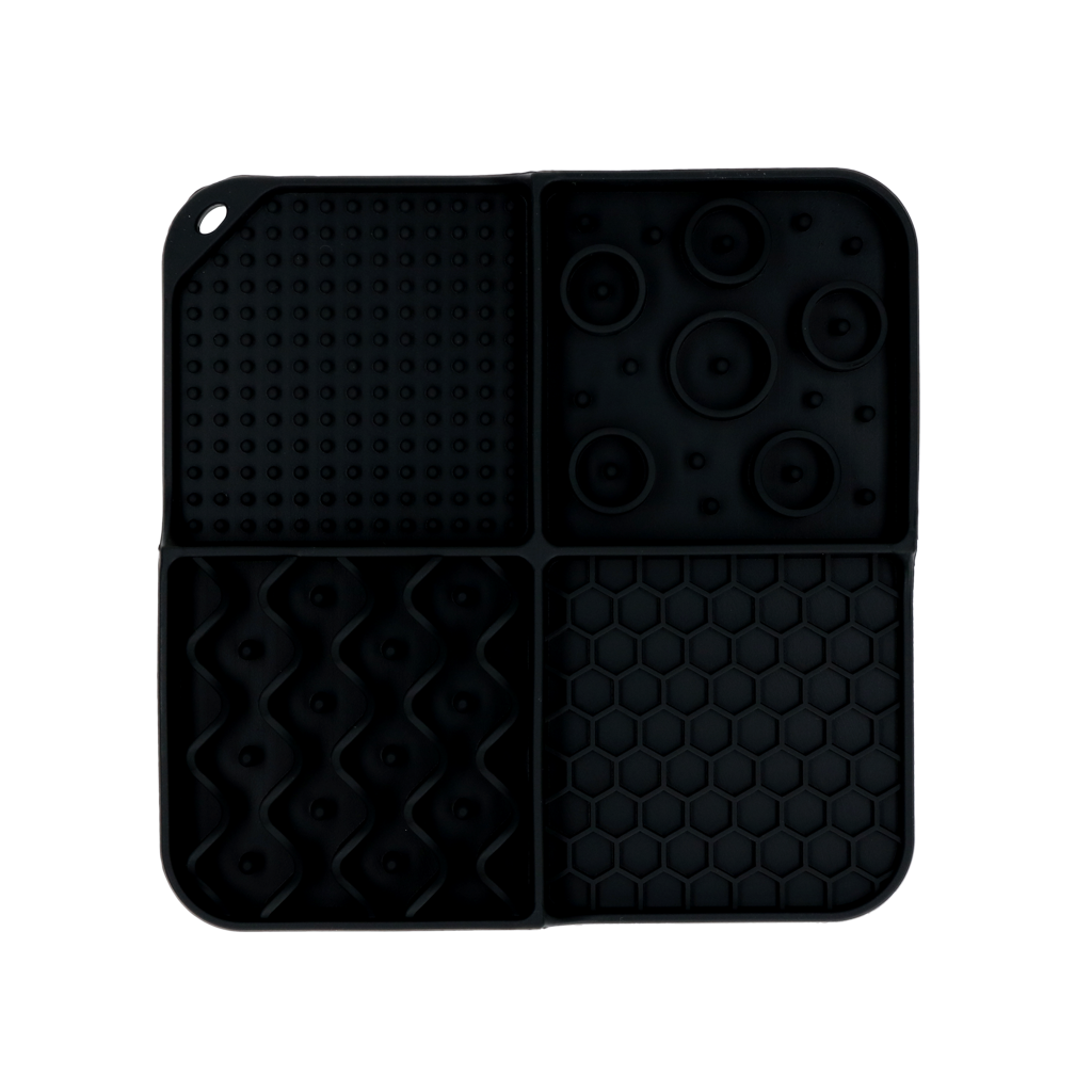 Eat Slow Live Longer Lick Mat Dimensions Rectangle Grau