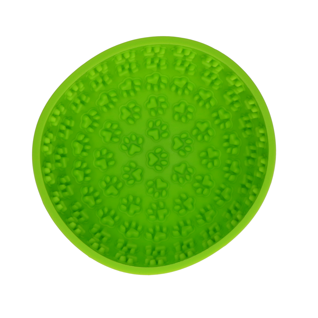 Eat Slow Live Longer Lick Mat Wobble Bowl Grün