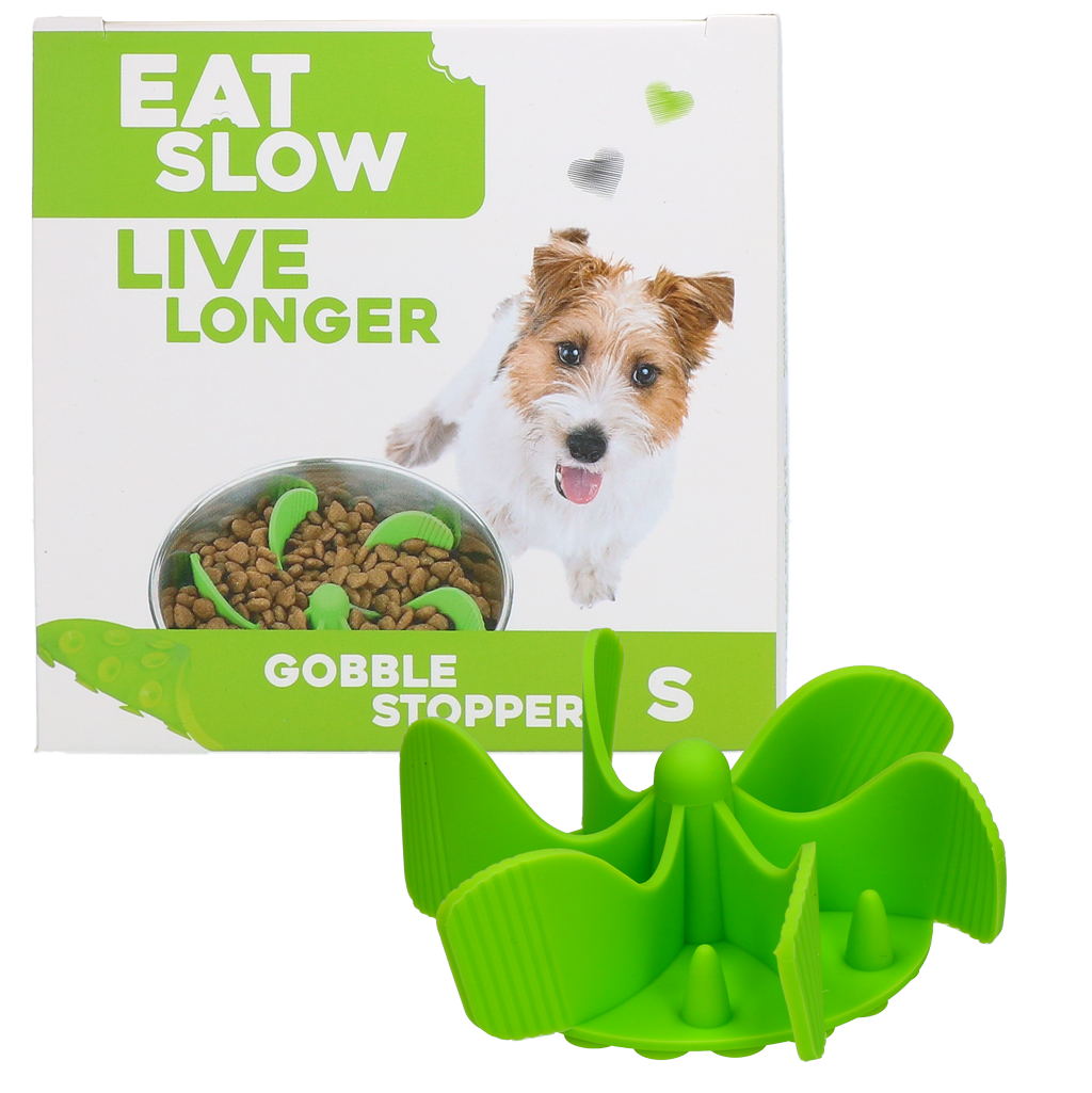 Anti-Schling Napf Einsatz Gobble Stopper Grün S – Eat Slow Live Longer