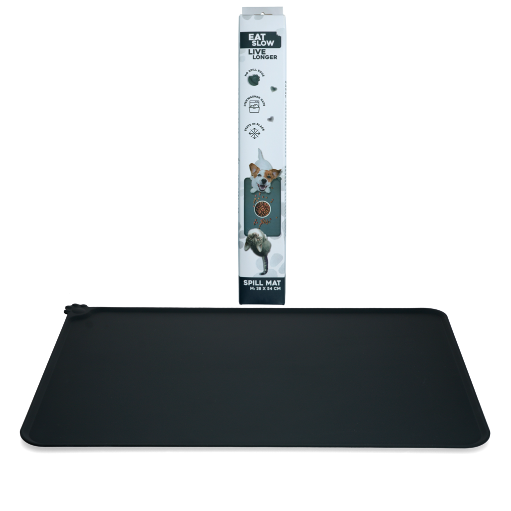 Eat Slow Live Longer Spill Mat M Grau