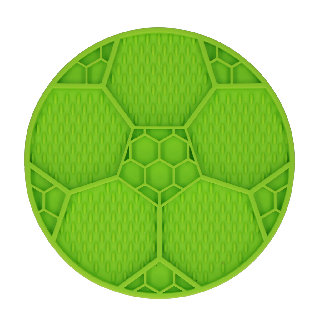 Eat Slow Live Longer Lick Mat Soccer Ball Grün