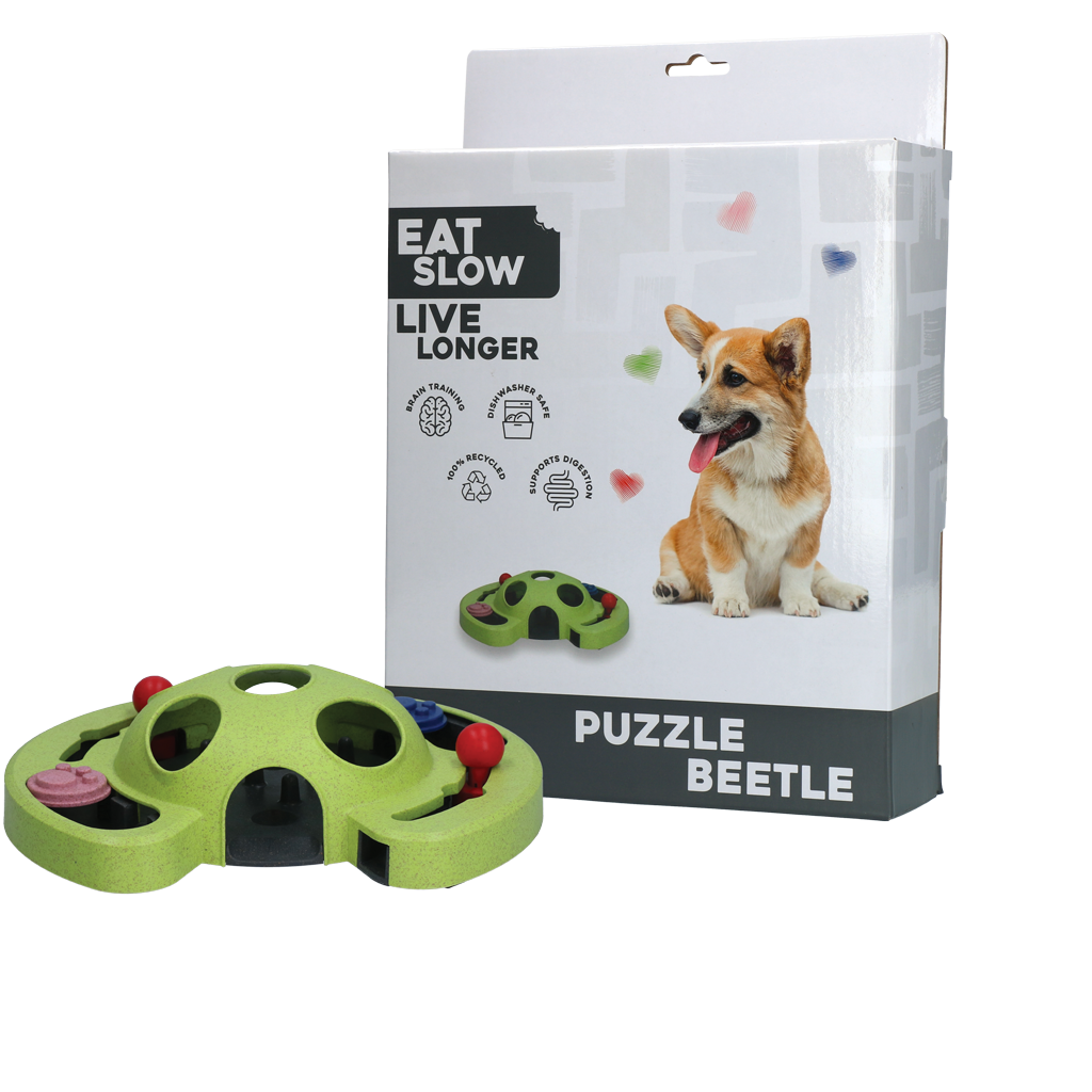 Eat Slow Live Longer Puzzle Beetle