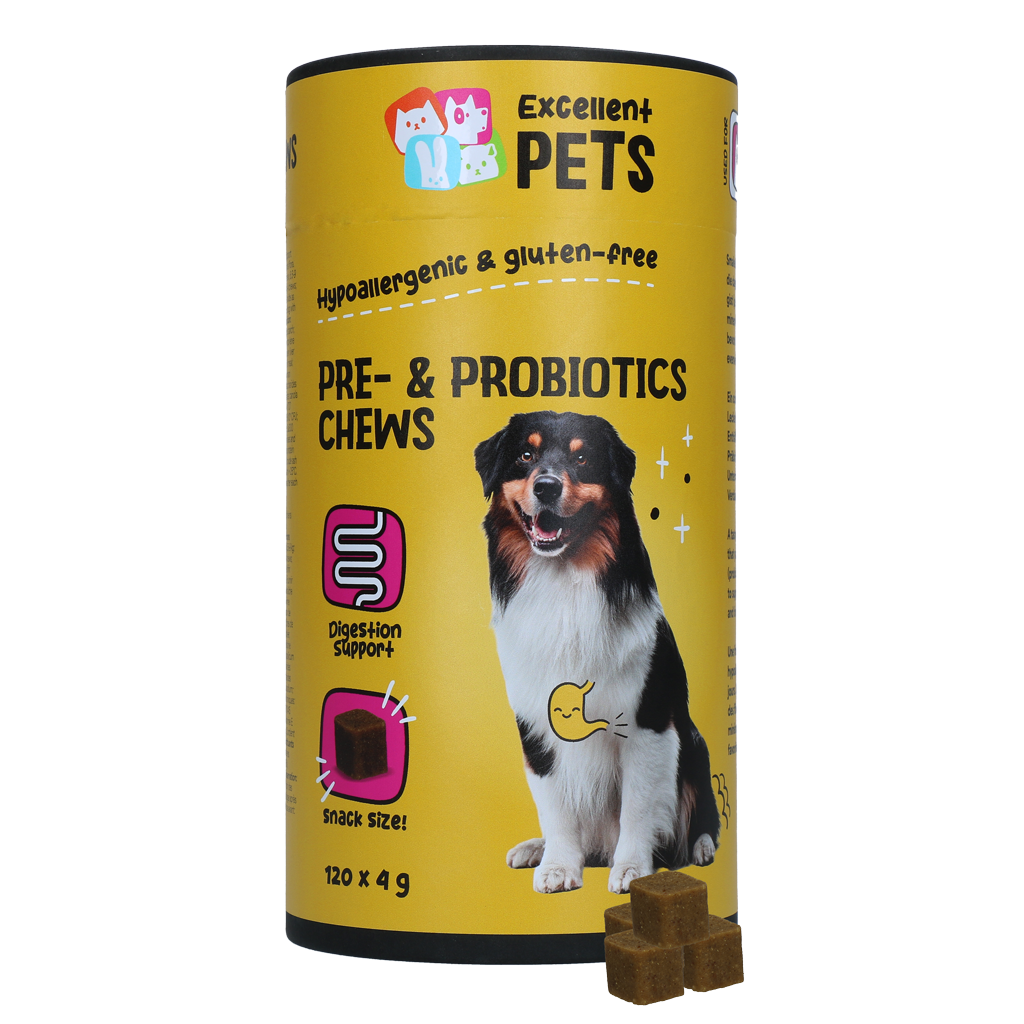 Excellent Pets Pre- & Probiotics Chews 120 Treats