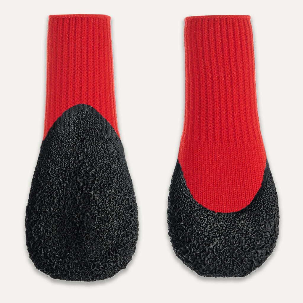 Goo-eez Dog Boots Lites 4 Per Pack XXS Rot/Schwarz