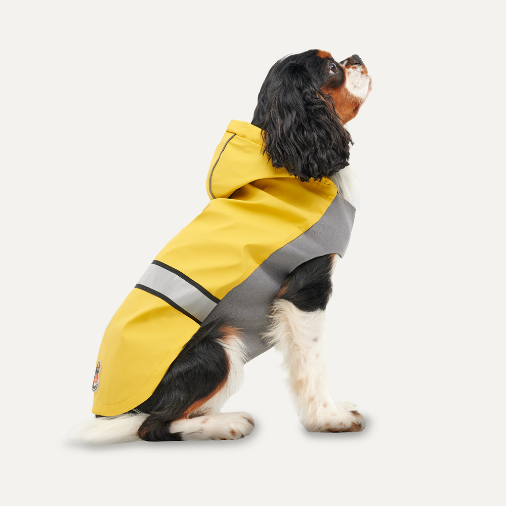 Goo-eez Reflective Hooded Raincoat XL Gelb/Grau