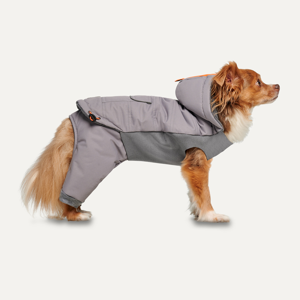 Goo-eez Hooded Full Body Snowsuit L Grau