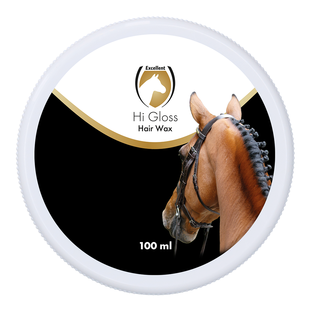 Excellent Horse Hi Gloss Hair Wax – Mähnen- & Schweifwachs für Pferde, 100 ml