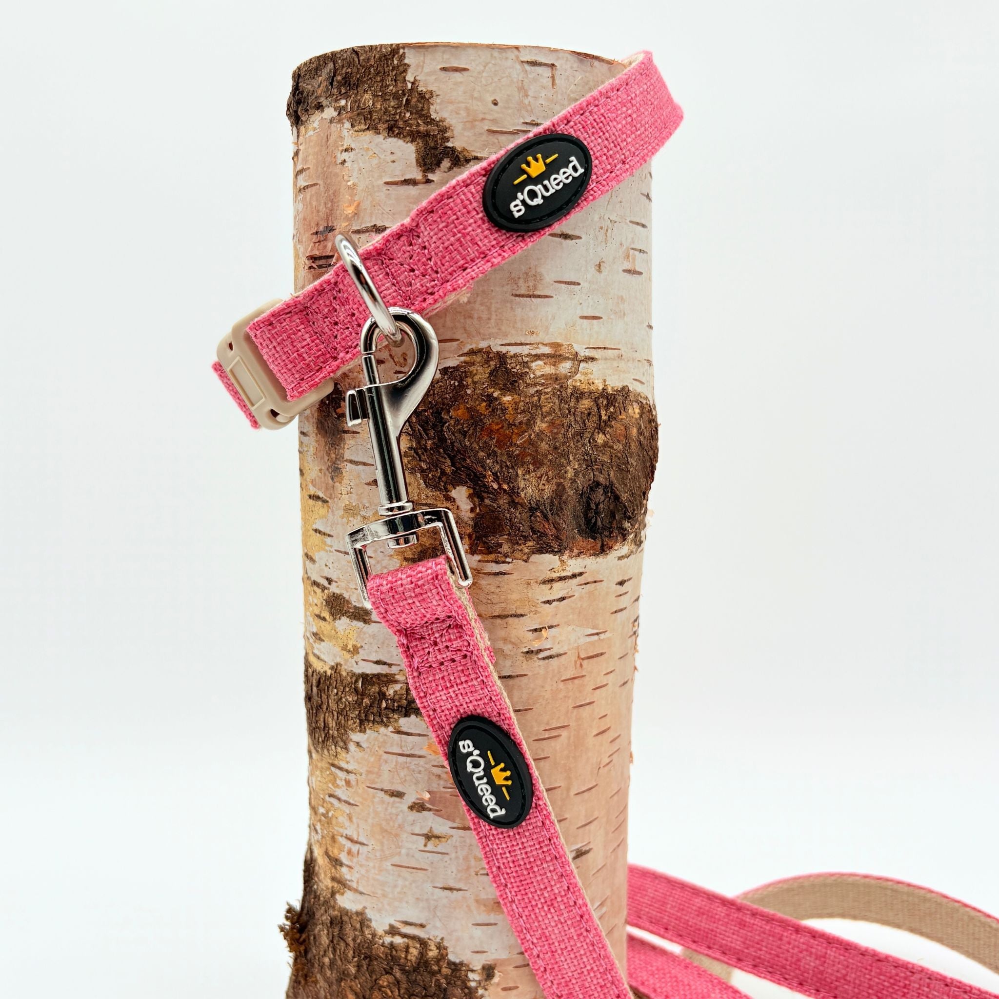 Hundehalsband-Set "Hempy" - Halsband + Leine + gravierte Hundemarke - TierVita