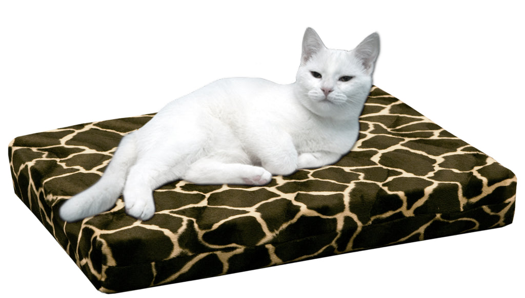 HD Orthopädisches Katzenbett Giraffe 45 × 55 cm – Memory Foam für Katzen