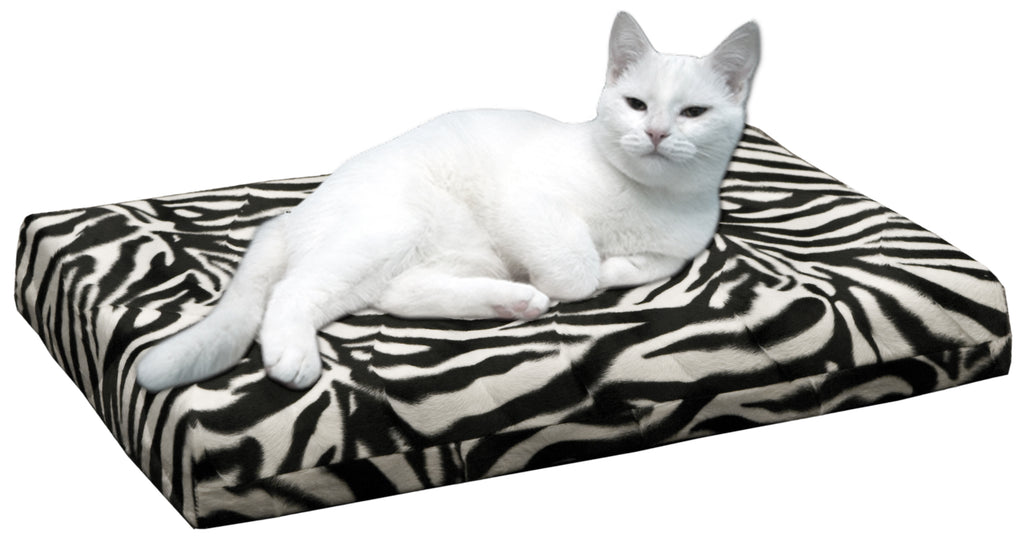 HD Orthoпädisches Katzenbett Zebra 45 × 55 cm – Memory Foam für Katzen