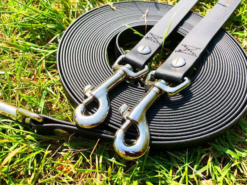 Doppel-Schleppleine FERNWEH aus BioThane®/POP - Band