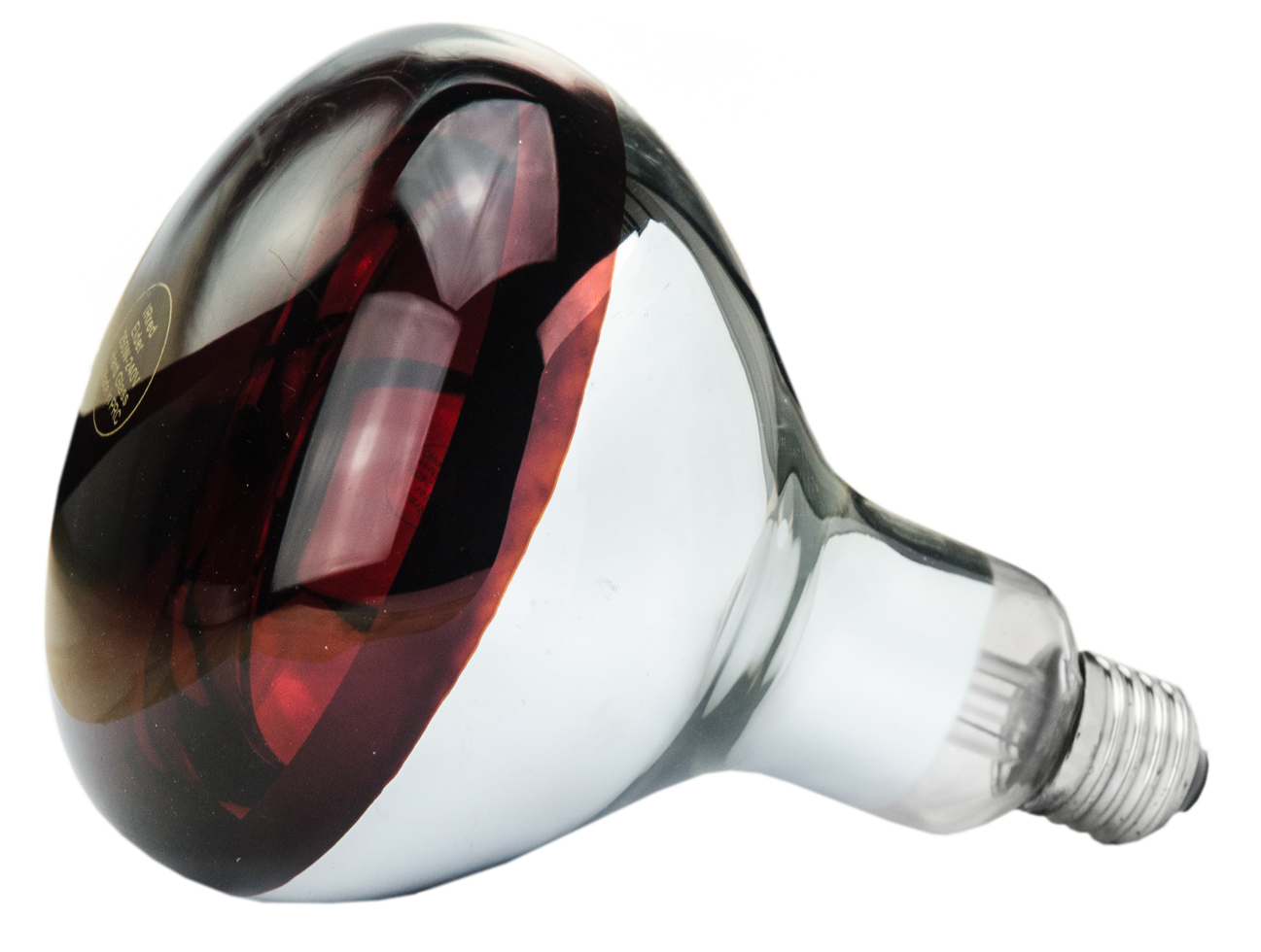 Hartglas Lampe 250 W - Weiß