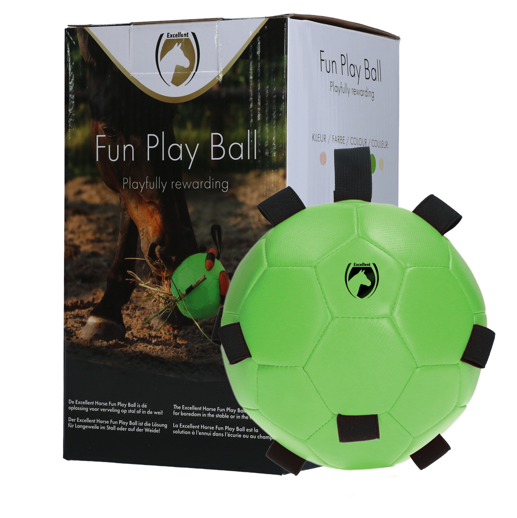 Excellent Horse Fun Play Ball Grün – Pferdespielzeug gegen Langeweile im Stall, 19 cm