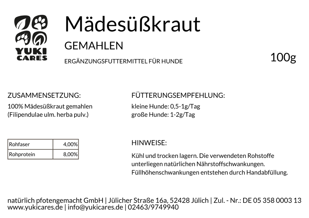 Mädesüß gemahlen 100g