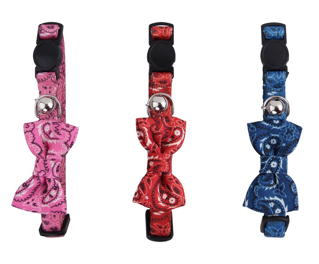 Pawise Cat Collar With Bowknot Rosa