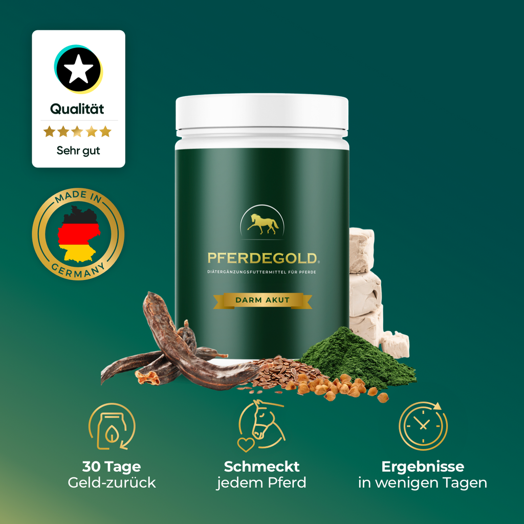 Pferdegold® Darm Akut – Ergänzungsfutter für die Verdauung des Pferdes 750 g