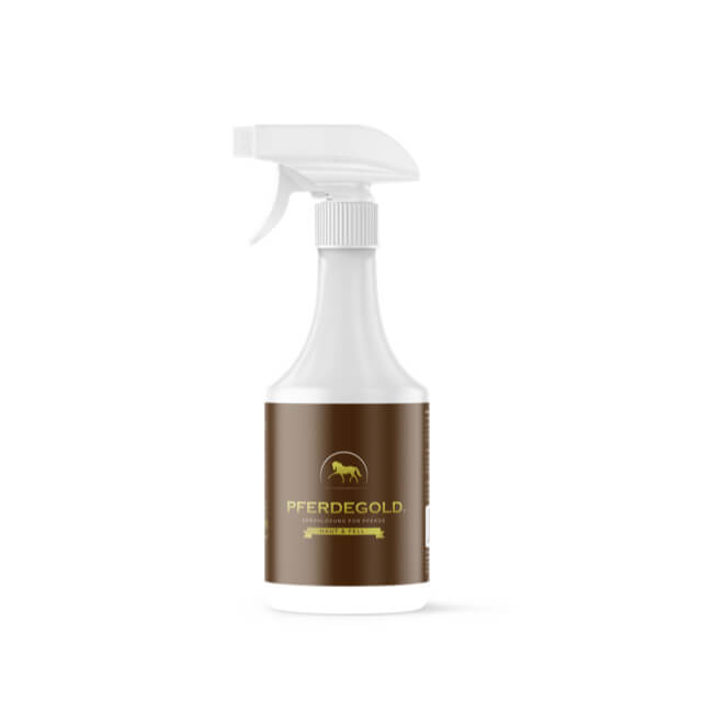 Pferdegold® Haut & Fell Spray – Fellpflege-Spray für Pferde 1 L
