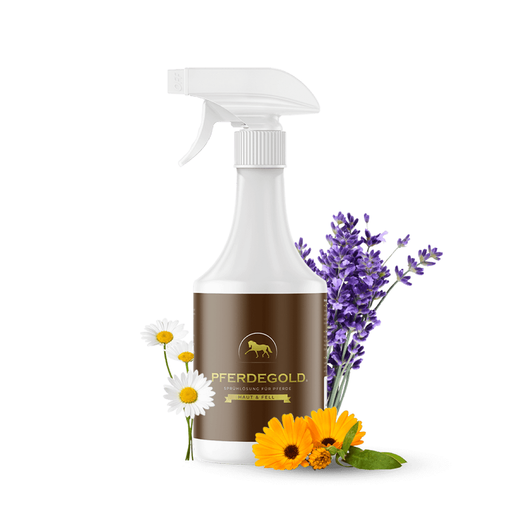 Pferdegold® Haut & Fell Spray – Fellpflege-Spray für Pferde 1 L