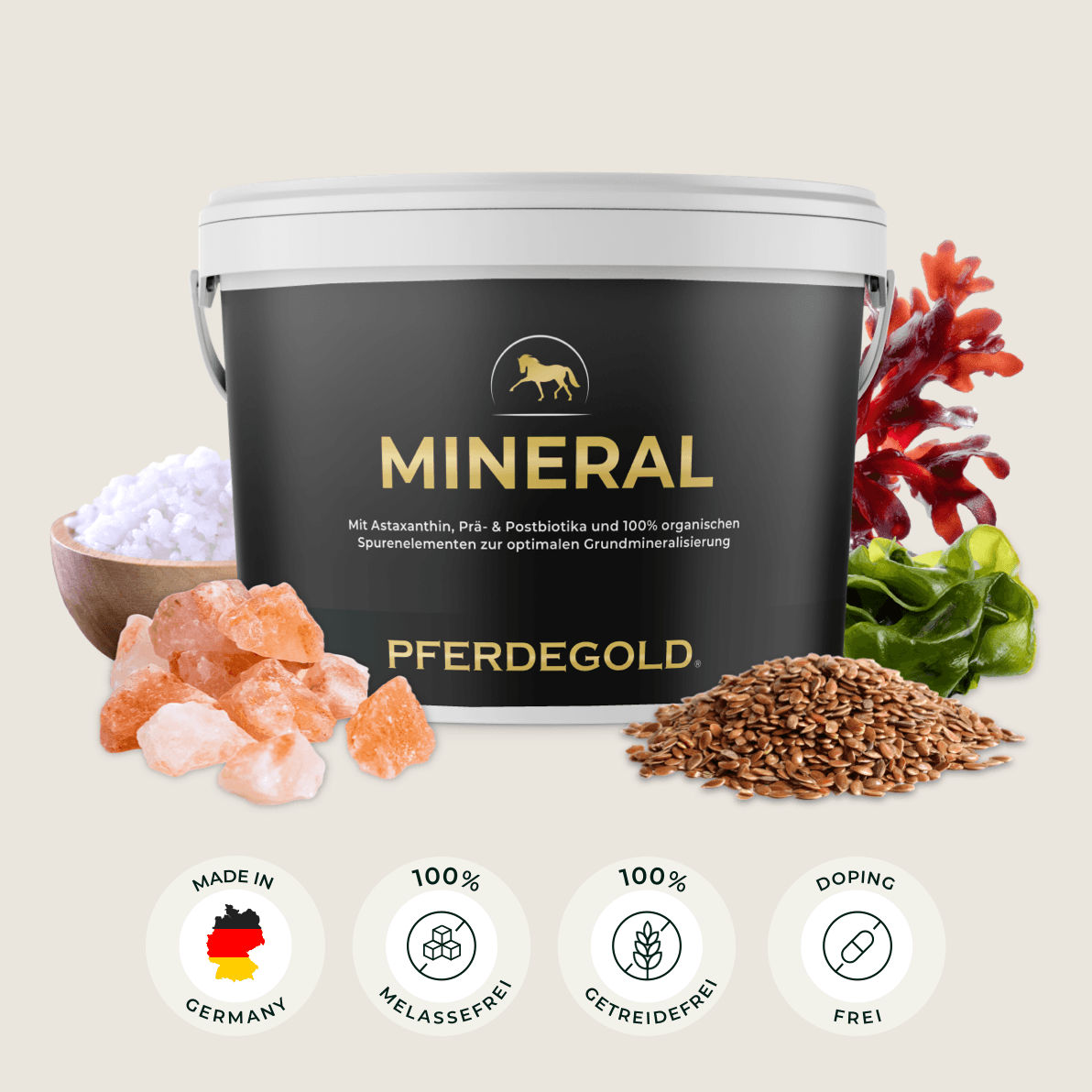 Pferdegold® Mineral 2.0 – Mineralfutter für Pferde mit Spurenelementen & Omega 3