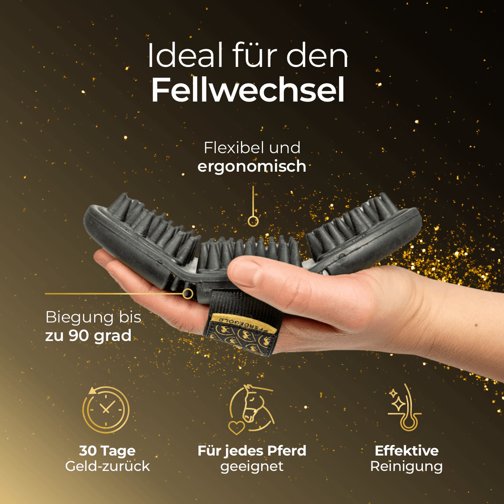 Pferdegold® Massagestriegel – Fellpflege & Striegel für Pferde