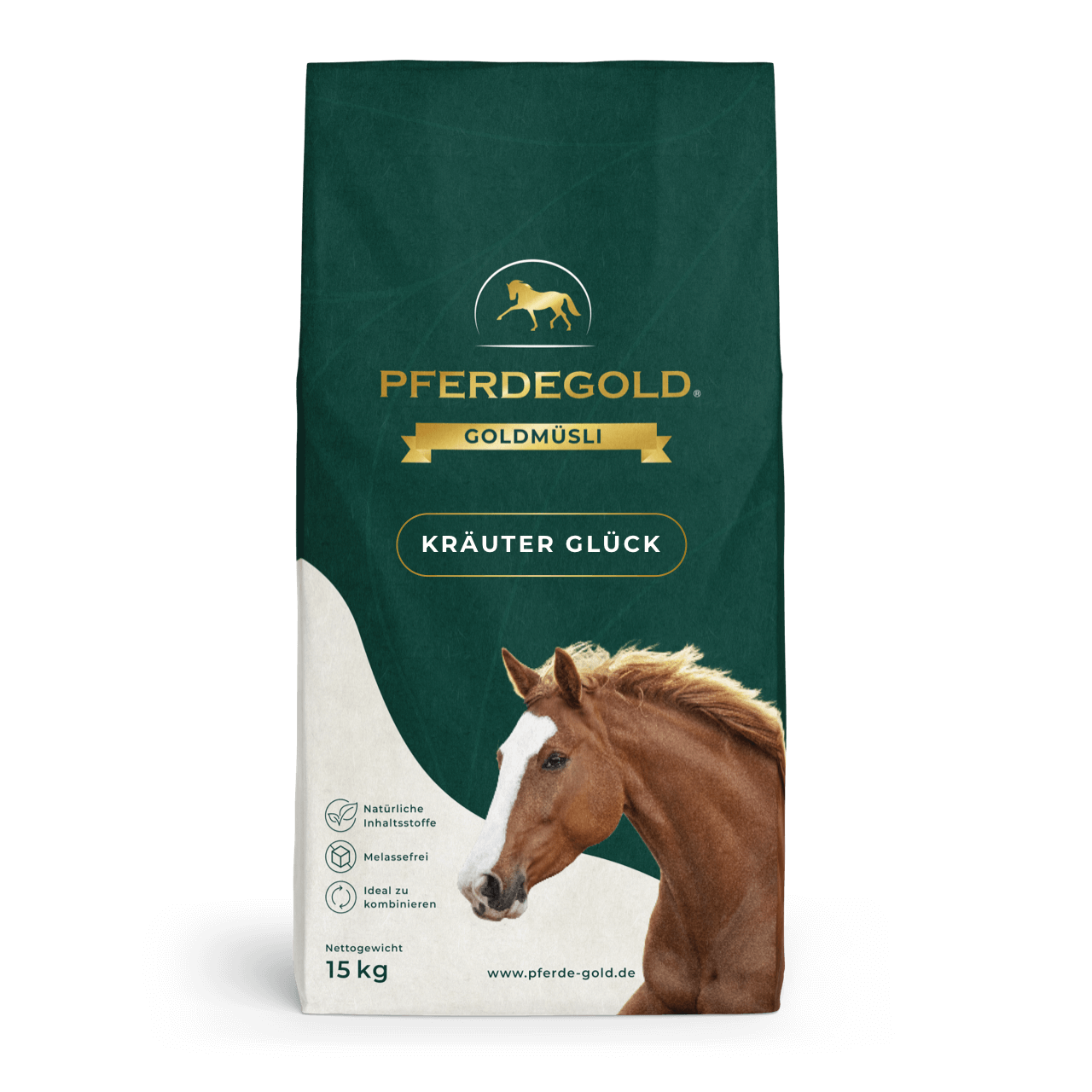 Pferdegold® Goldmüsli® Kräuter Glück – Kräutermüsli für Pferde