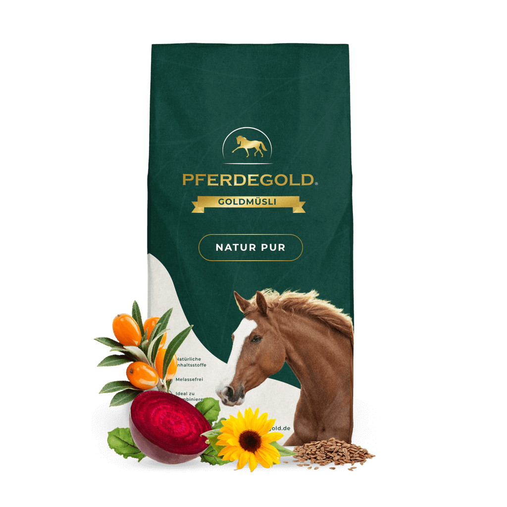 Pferdegold® Goldmüsli® Natur Pur – Getreidefreies Müsli für Pferde jeden Alters