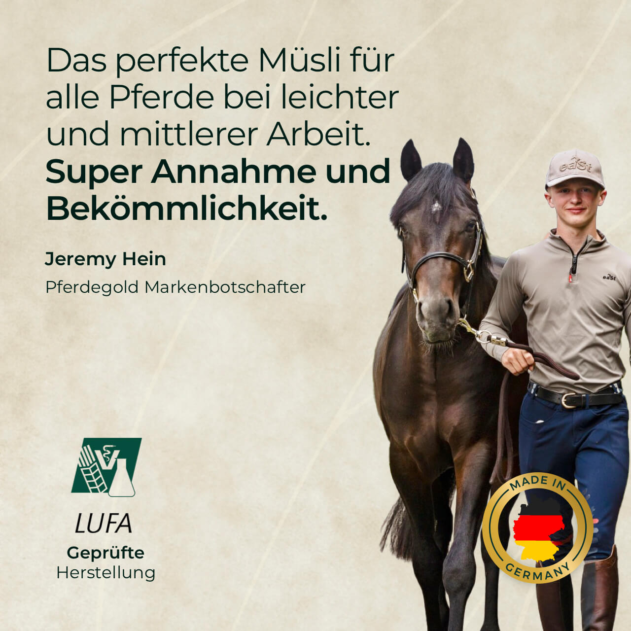 Pferdegold® Goldmüsli® Sport Plus – Pferdemüsli für sportlich aktive Pferde
