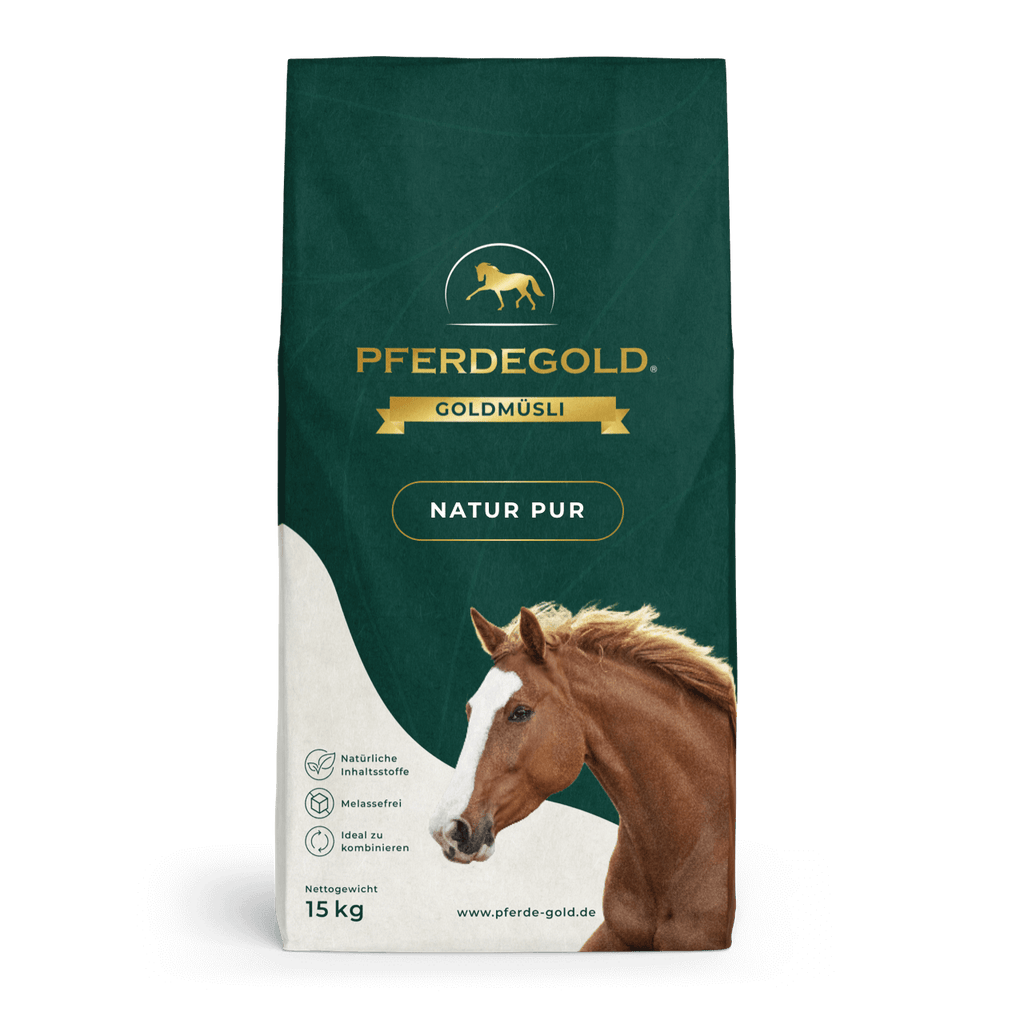 Pferdegold® Goldmüsli® Natur Pur – Getreidefreies Müsli für Pferde jeden Alters
