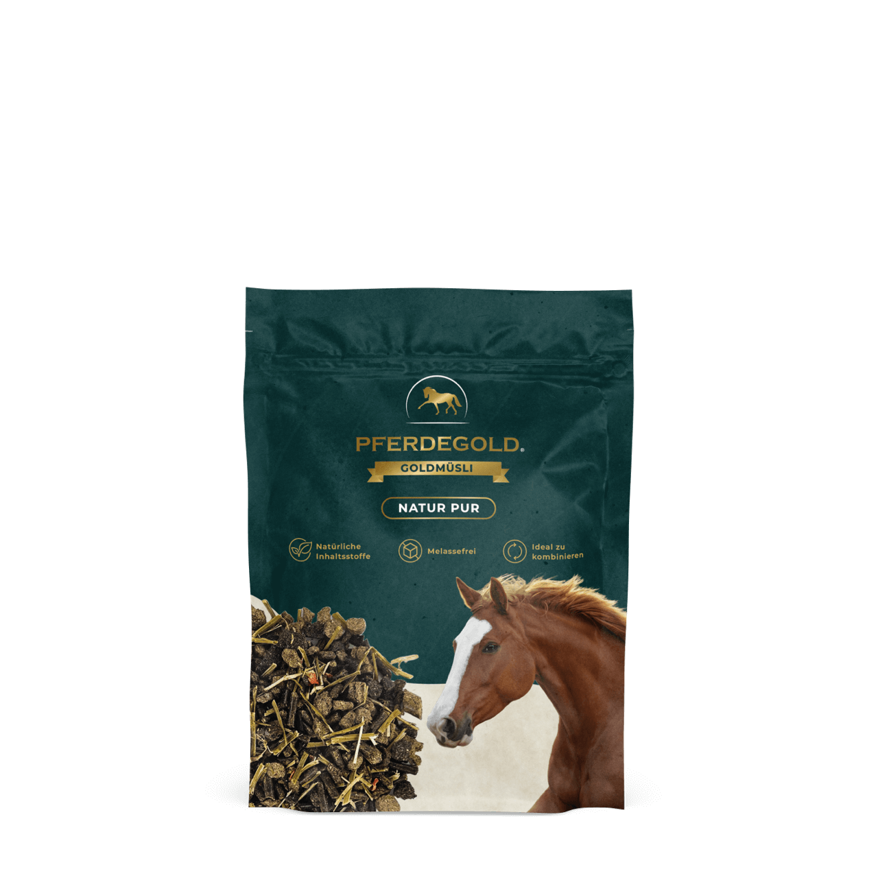 Pferdegold® Goldmüsli® Natur Pur – Getreidefreies Müsli für Pferde jeden Alters
