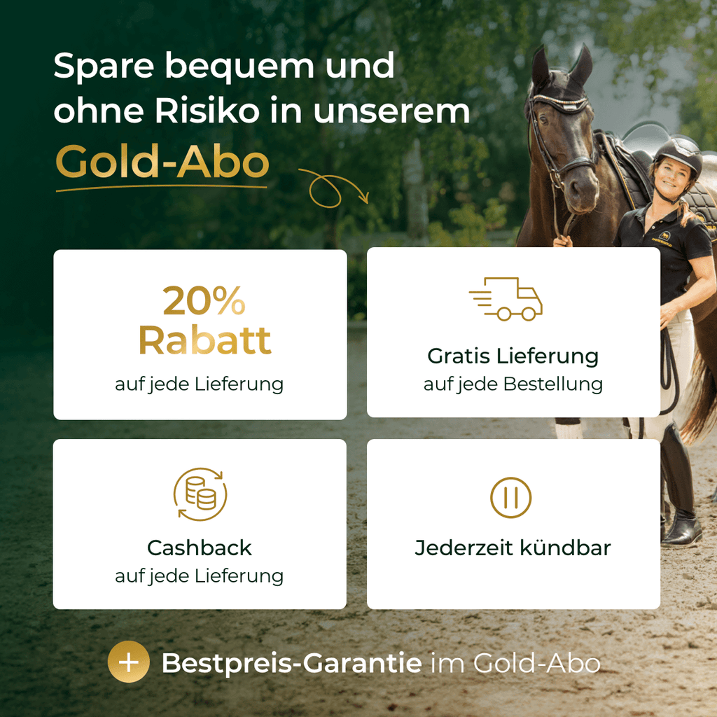 Pferdegold® Muskeln 2.0 Sojafrei – Muskelaufbau-Ergänzung für Pferde 1,5 kg