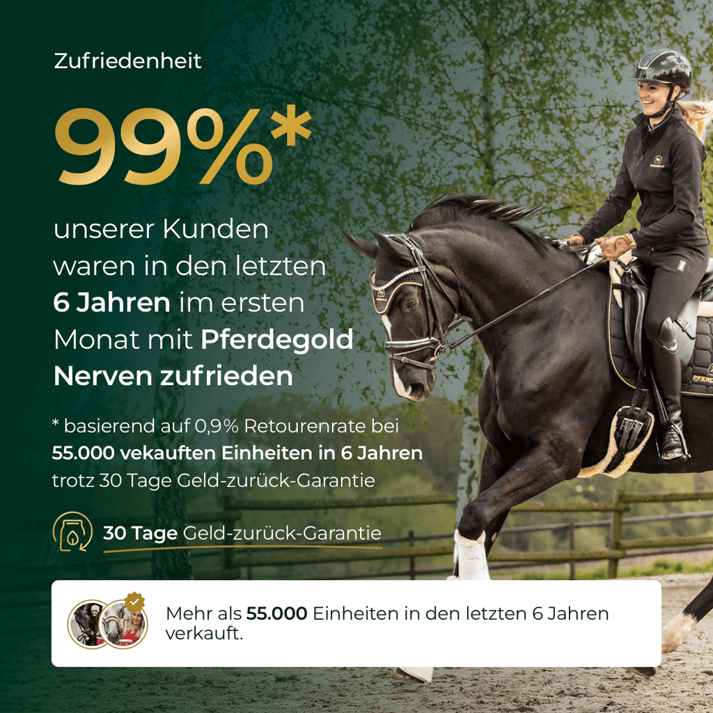 Pferdegold® Nerven+ mit Tryptophan – Ergänzung für nervöse Pferde