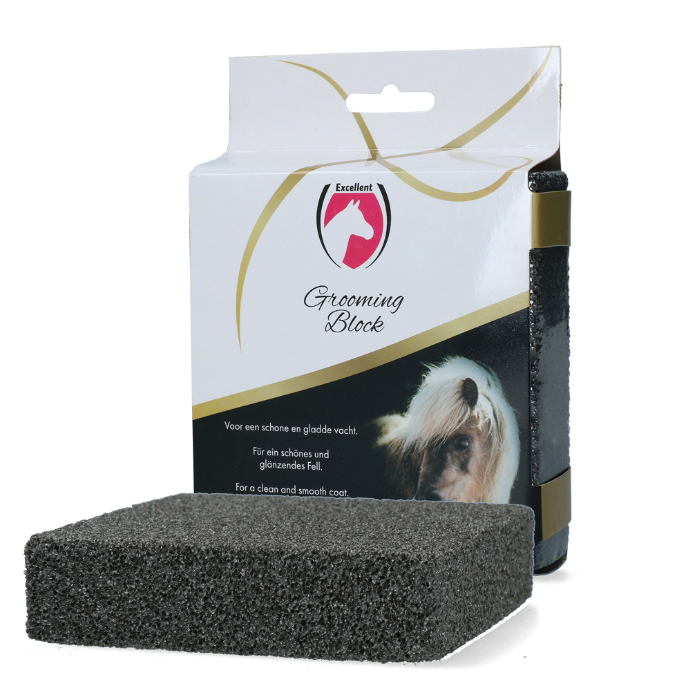 Excellent Horse Grooming Block – Putzstein zur Fellpflege für Pferde